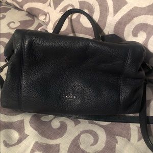 Small Navy Coach Purse